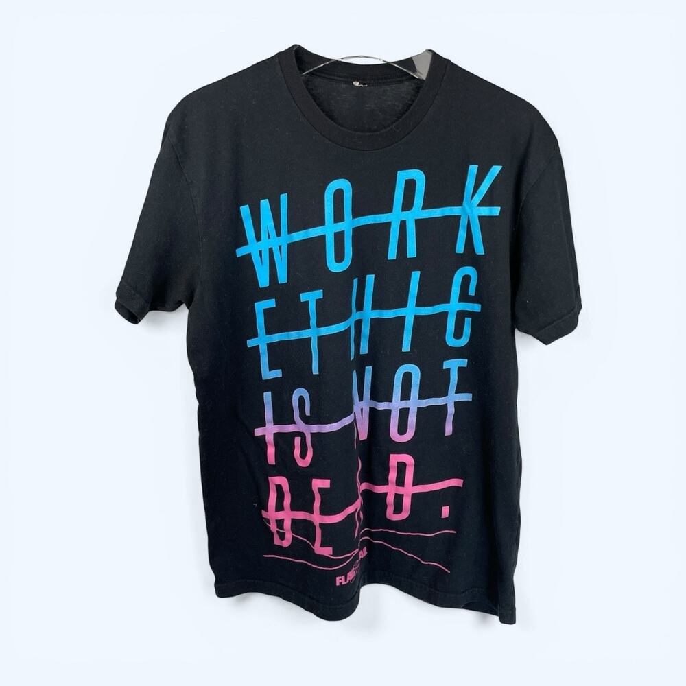 Flag Nor Fail Work Ethic Is Not Dead T-Shirt Men's Medium (see description)